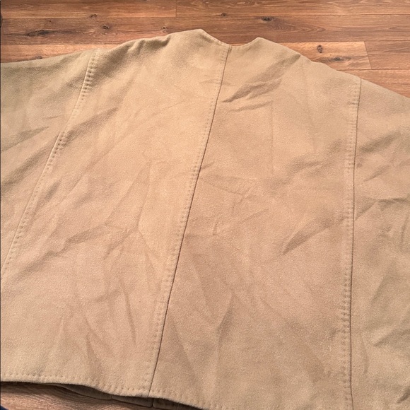 Club Monaco wool Leather trimmed Poncho - Picture 5 of 11